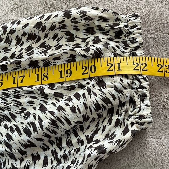 Anthropologie Top Cascais Off Shoulder Leopard Print Knit Long Sleeve Medium - Picture 13 of 14